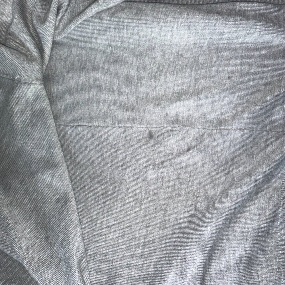 Philosophy Cowl Neck Women's Light Heathered Gray Long Sleeve Cardigan Women's M - Picture 15 of 15